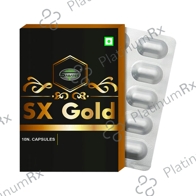 Sabates SX Gold Male Enhancement Formula Capsule 10 capsules