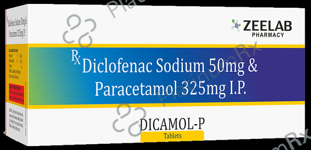 Dicamol P 50/325mg Tablet 10s