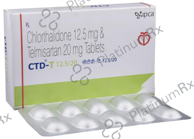 CTD T 12.5/20mg Tablet 10s