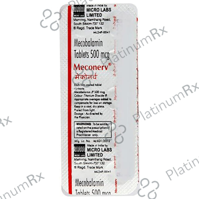 Meconerv 500mcg Tablet 10s