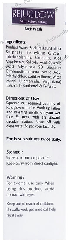 Rejuglow Face Wash with Glycolic & Salicylic Acid Face Wash 100ml