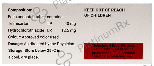 Telmireg H 12.5/40mg Tablet 10s