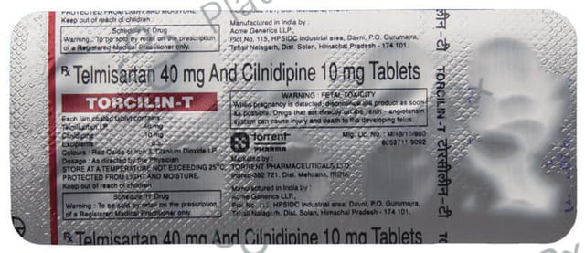Torcilin T 10/40mg Tablet 10s
