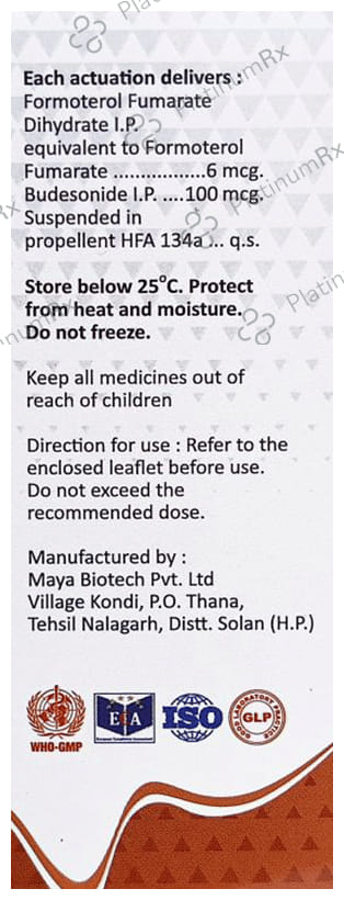 Foraprl 100/6mcg Inhaler 120MDI