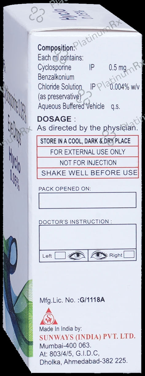 Hyclo 0.05% Eye Drop 5ml
