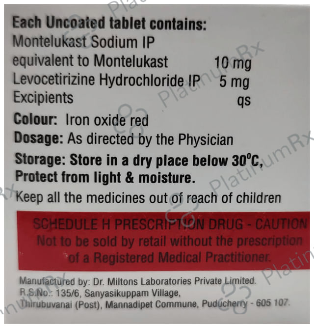 Levorub 5/10mg Tablet 10s