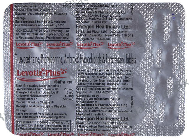 Levotiz Plus Tablet
