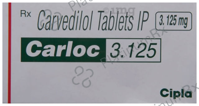 Carloc 3.125mg Tablet 15s