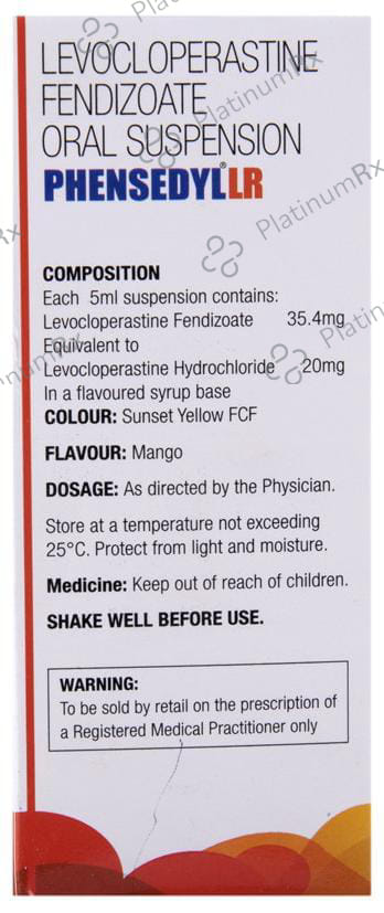 Phensedyl LR 20mg Oral Suspension 100ml