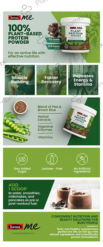 Swisse Me Plant Protein Powder Chocolate