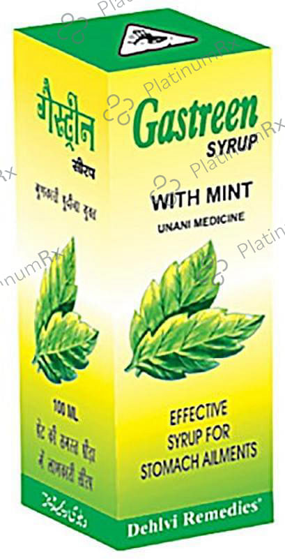 Dehlvi Remedies Gastreen Syrup with Mint 100 ml