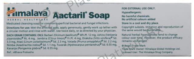 Himalaya Aactaril Medicated Cleansing Soap 75gm