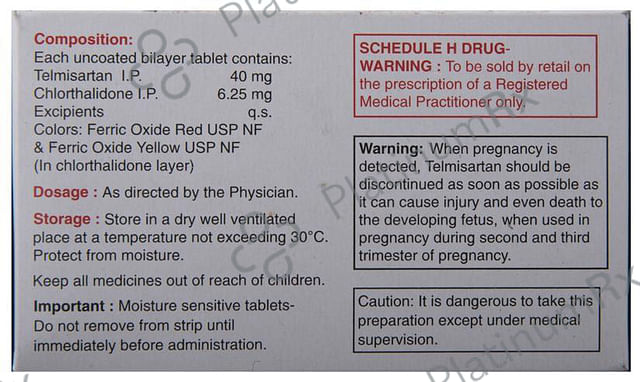 Telma CT 40/6.25mg Tablet 15s