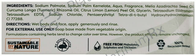 Himalaya Neem & Turmeric Soap Pure & Natural Protects & Purifies Skin 75 gm