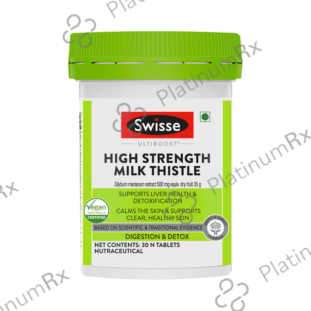Swisse Ultiboost High Strength Milk Thistle 500mg Tablet for Liver & Stomach Care