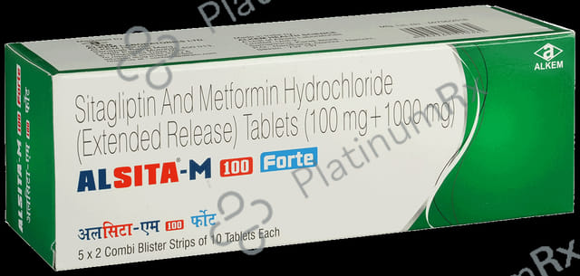 Alsita M Forte 1000/100mg Tablet ER 10s