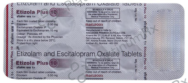 Etizola Plus 10 Tablet