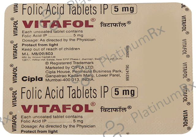 Vitafol 5mg Tablet 30s