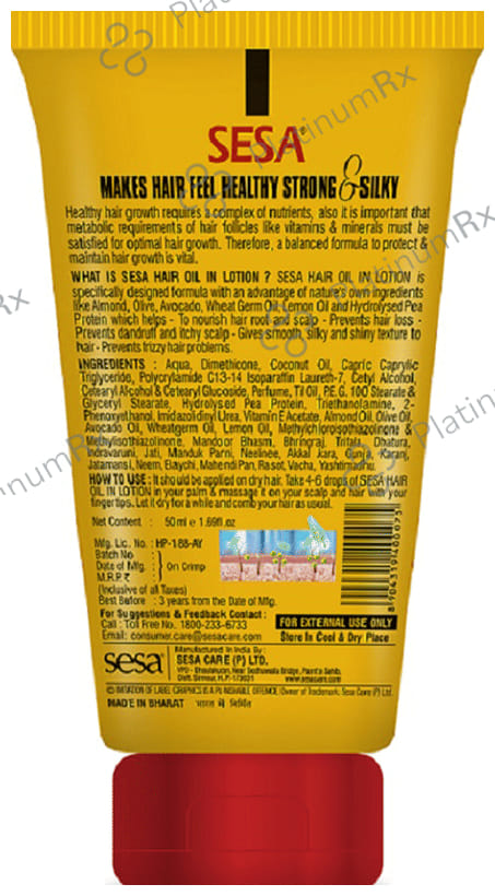 Sesa Hair Oil In-Lotion (50ml Each) 2 Tubes