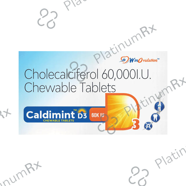 Caldimint D3 60K IU Chewable Tablet 4s