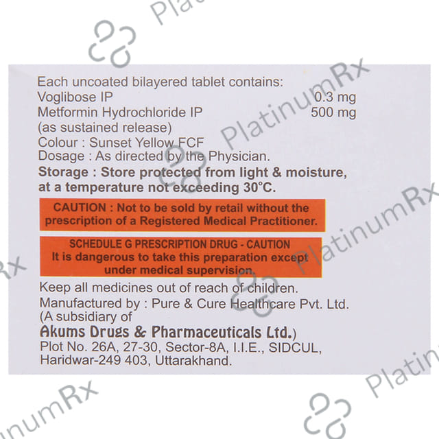 Metasens V 500/0.3mg Tablet SR 10s