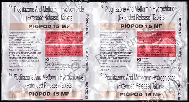 Piopod 15 MF Tablet ER