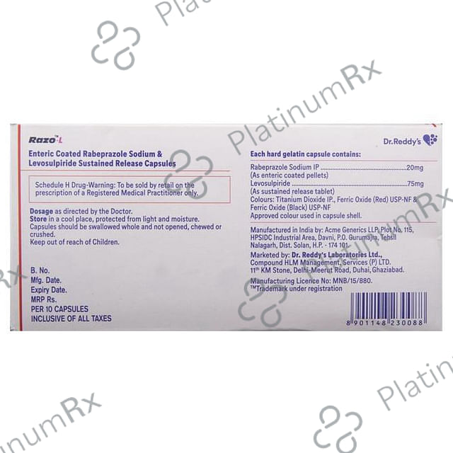 Razo L 75/20mg Capsule SR 10s