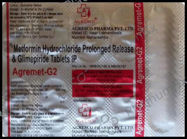 Agremet G 2/500mg Tablet PR 10s
