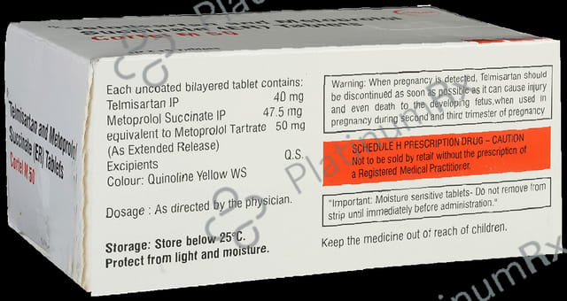 Cortel M 50/40mg Tablet ER 15s