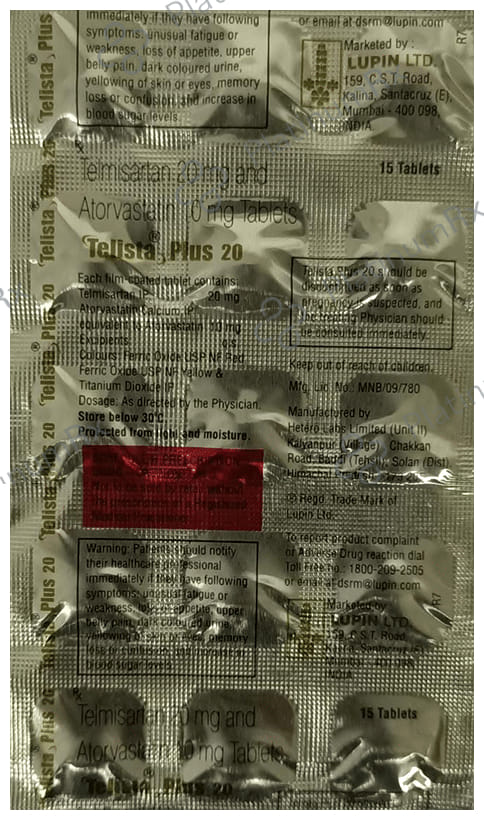 Telista Plus 10/20mg Tablet 15s