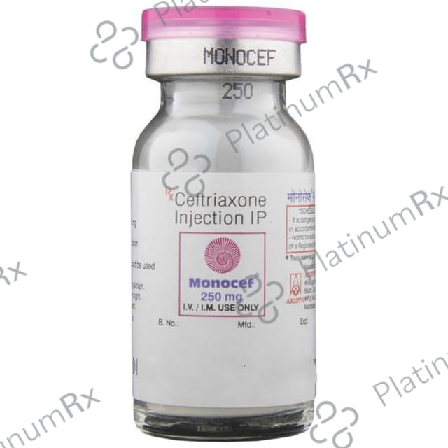 Monocef 250mg Injection 2ml
