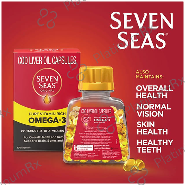 Seven Seas Original Cod Liver Oil Soft Gelatin Capsule 100s