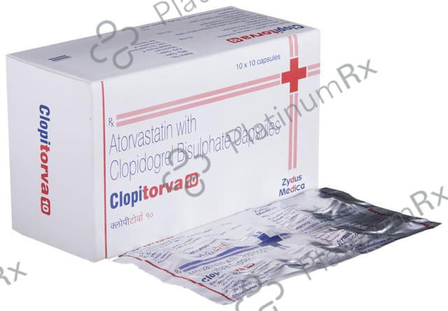 Clopitorva 10/75mg Capsule 10s