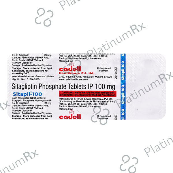 Sitapil 100mg Tablet 10s