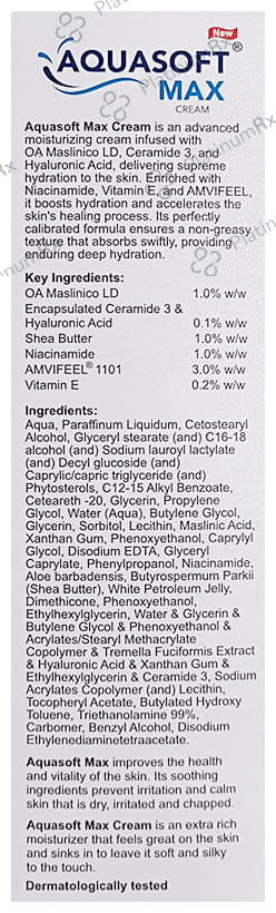 New Aquasoft Max Intensive Moisturising Cream 150gm