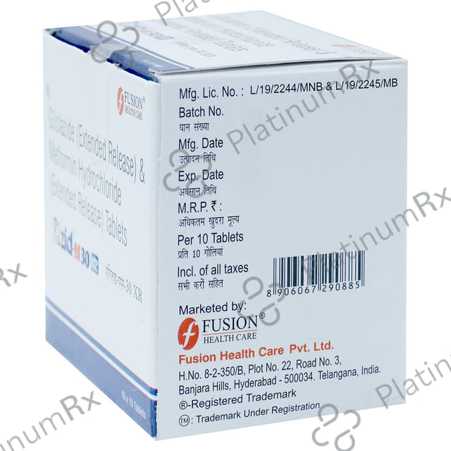 Xzid M 30/500mg Tablet 10s