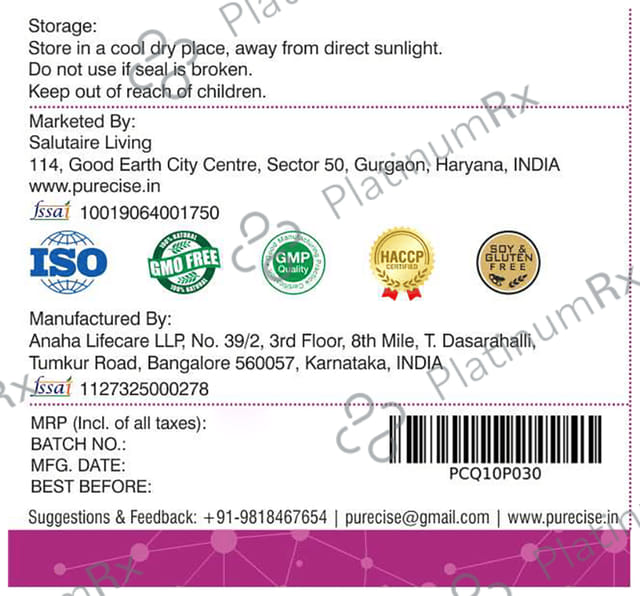Purecise Q10 Pure Vegan Capsule