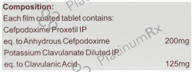 Umoxim CV 200 mg/125 mg Tablet