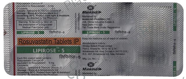 Lipirose 5mg Tablet 10s