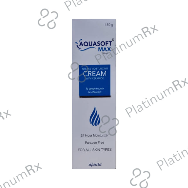 Aquasoft Max Intensive Moisturising Cream Paraben Free 150 Cream