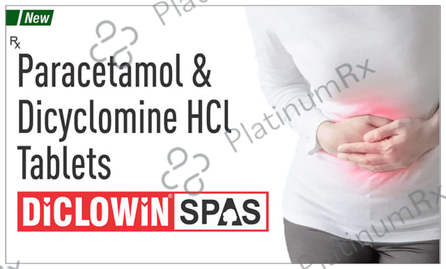 Diclowin 20/500mg Spas Tablet 10s
