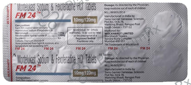 FM 24 120/10mg Tablet 10s