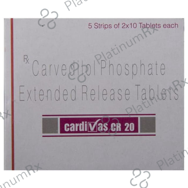 Cardivas CR 20mg Tablet 10s