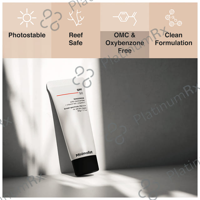 Minimalist SPF 50 PA++++ Sunscreen Cream 50gm