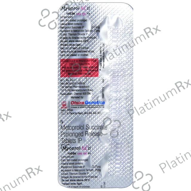 Myoprol XL 25mg Tablet 10s