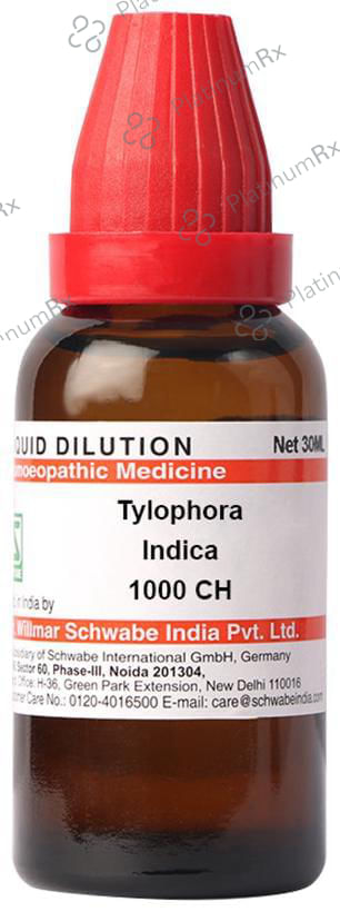 Dr Willmar Schwabe India Tylophora Indica Dilution 1000 CH