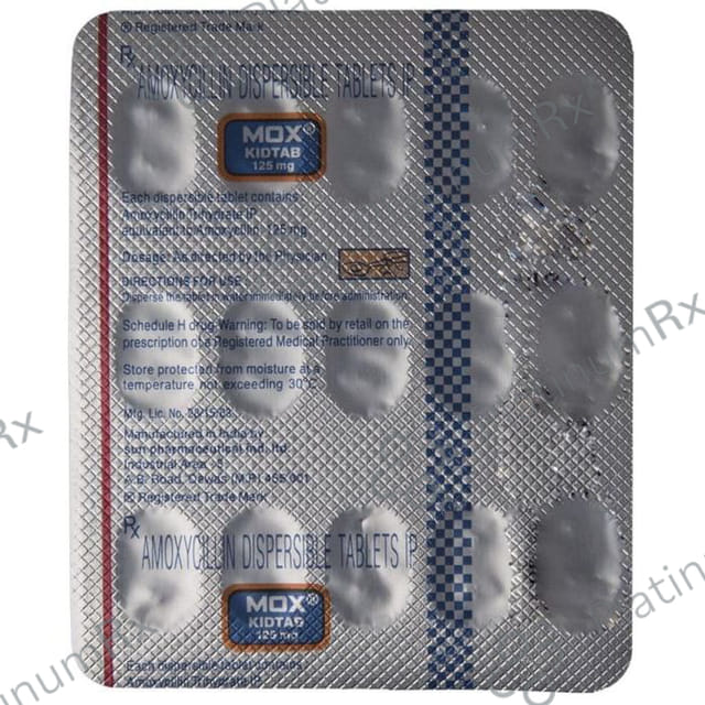 Mox Kid 125mg Tablet DT 15s