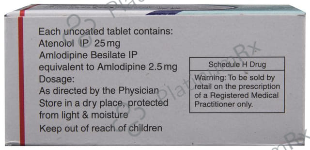 Tenolol AM 2.5/25 Tablet 10s