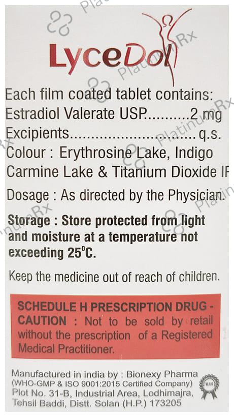 Lycedol 2mg Tablet 28s