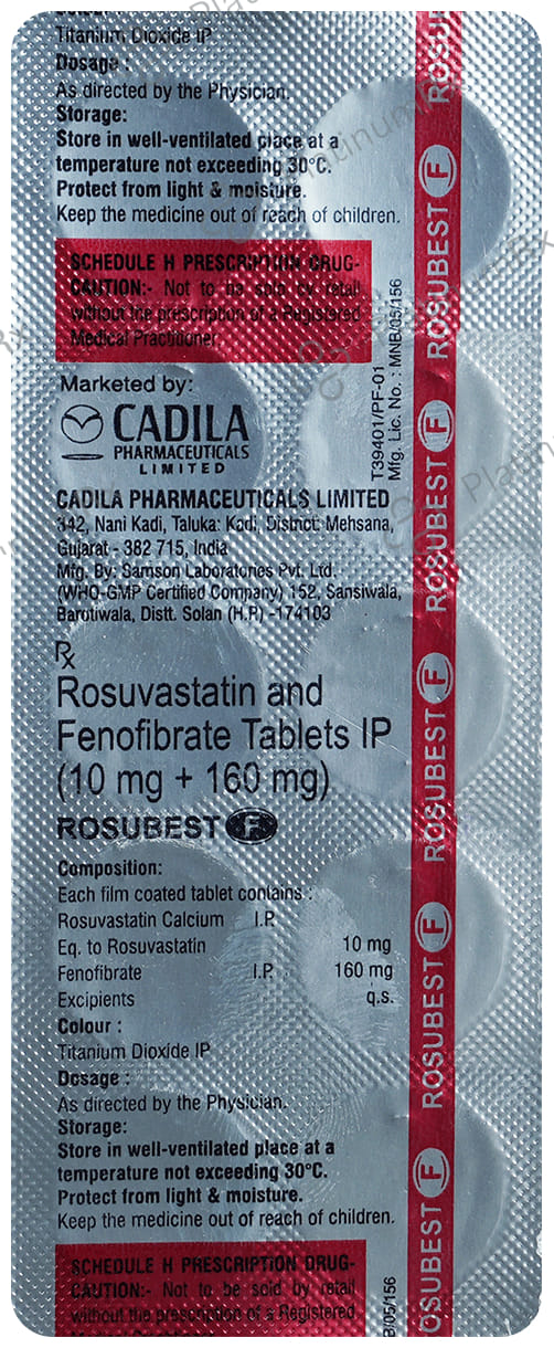 Rosubest F 10/160mg Tablet 10s